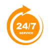 24 / 7 Service